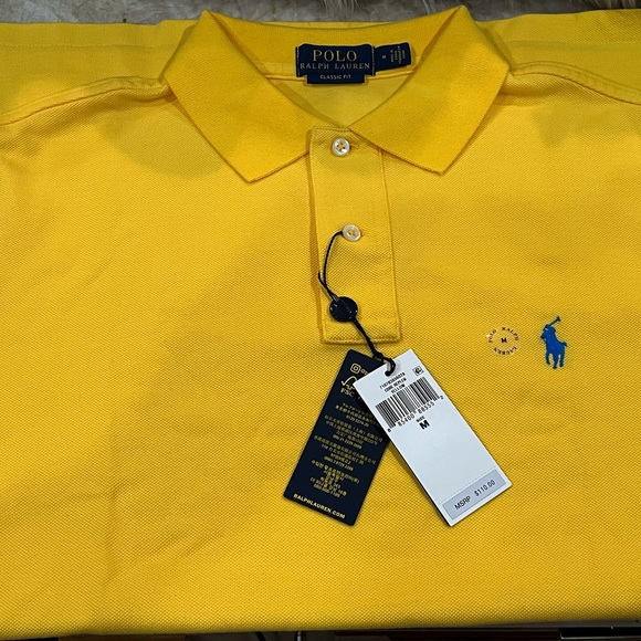 Polo Ralph Lauren Men's Classic-Fit Mesh Shirt - Yellow - Picture 6 of 12